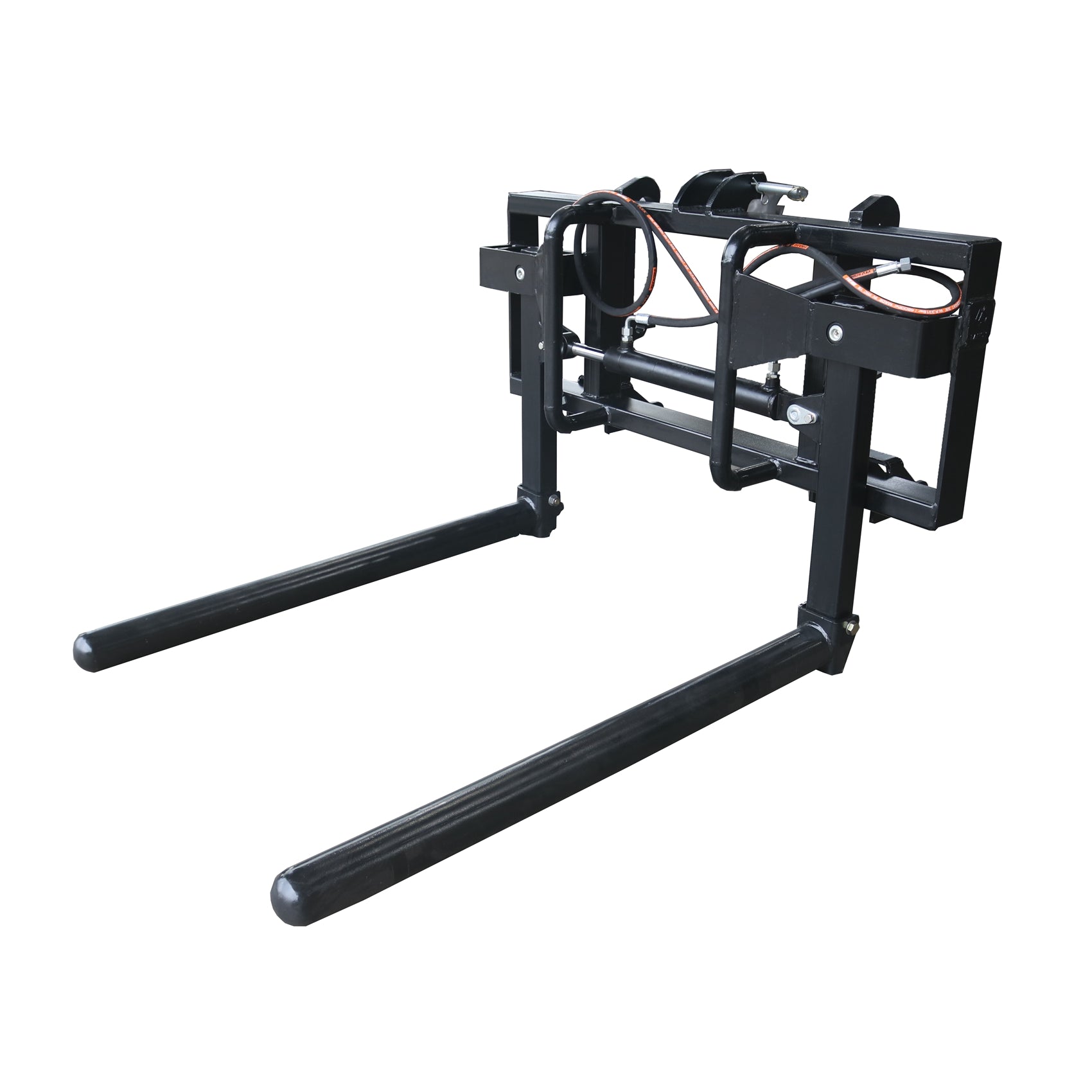 Landy Attachments Hydraulic Single Round or Square Bale Lifter/Handler SMS Brackets, Heavy Duty Bale Squeezer Bale Handler