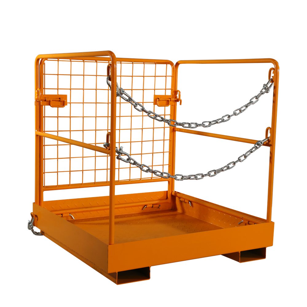 Landy Attachments Forklift Safety Cage 36"x36" Heavy Duty Forklift Man Basket 1150lbs Capacity Forklift Work Platform - 0