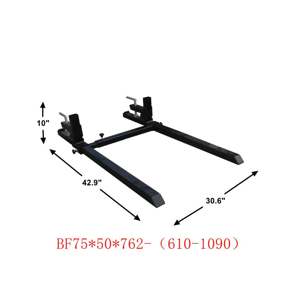 Landy Attachments 1500lb Capacity Clamp on Pallet Forks for Tractor Skid Steer Loader - 0
