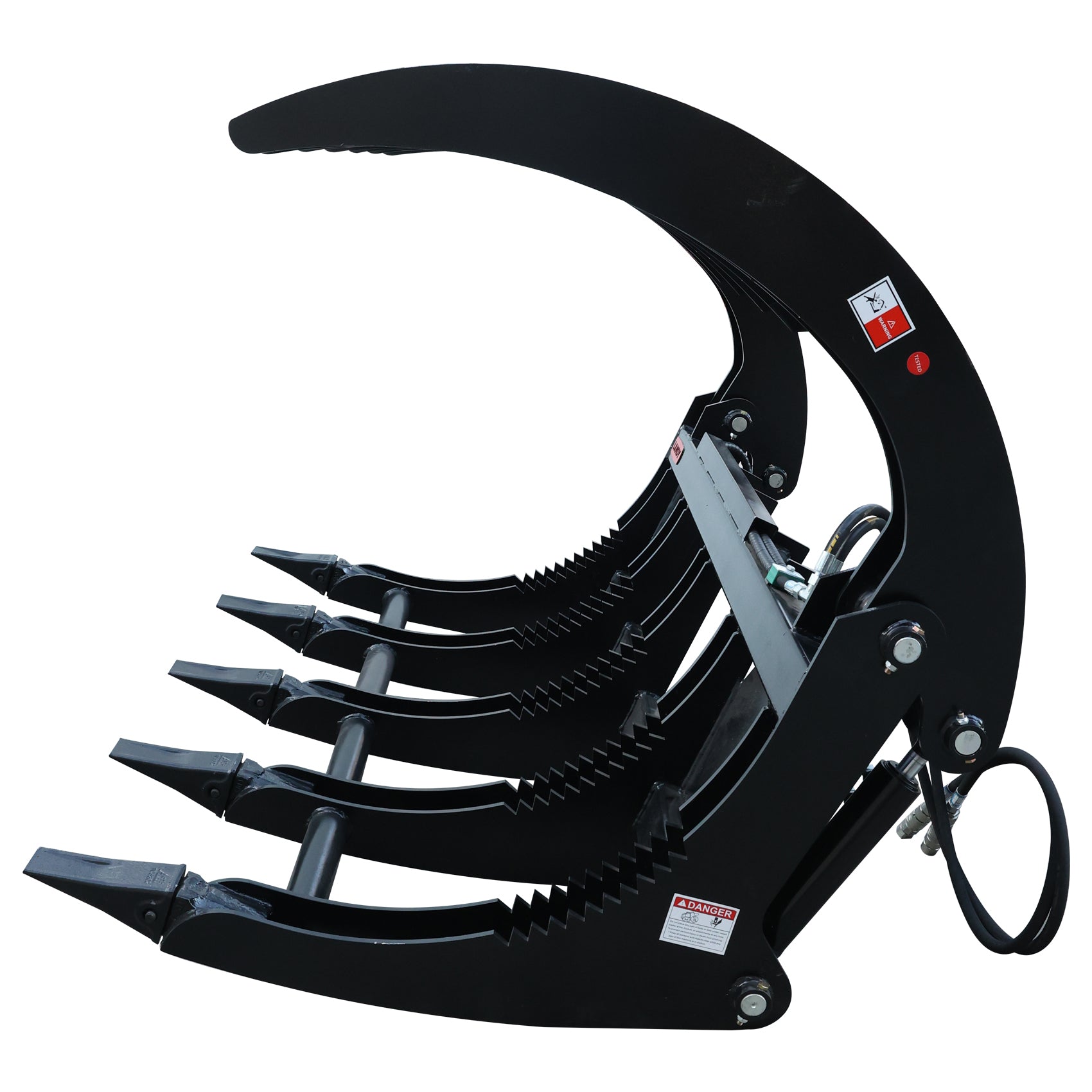 Landy Attachments 72'' Extreme Skid Steer Root Grapple Rake Universal Mount