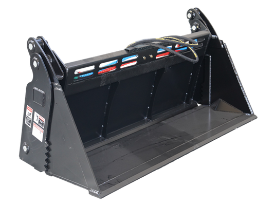 hydraulic 4 in 1 skid steer bucket with hardox cutting edge
