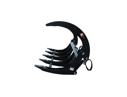 72 & 84 Inch Skid Steer Root Rake Grapple | Extreme Duty Twin 3000 PSI Cylinder Attachment
