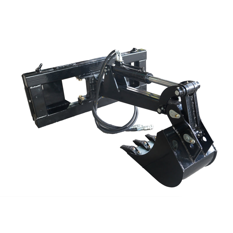 12 inch heavy duty skid steer backhoe bucket digging attachment