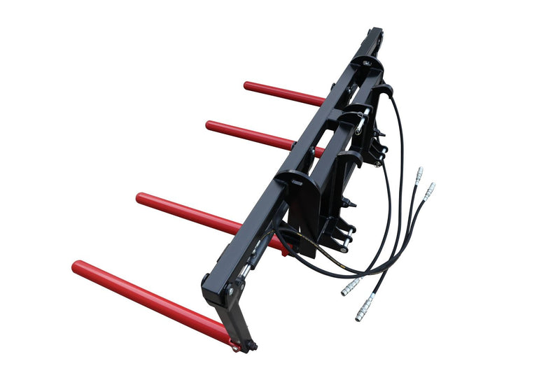 Hydraulic Bale Lifter 3 Point Hitch Tractor Attachment | 2000kg Heavy Duty Round Square Bale Handler