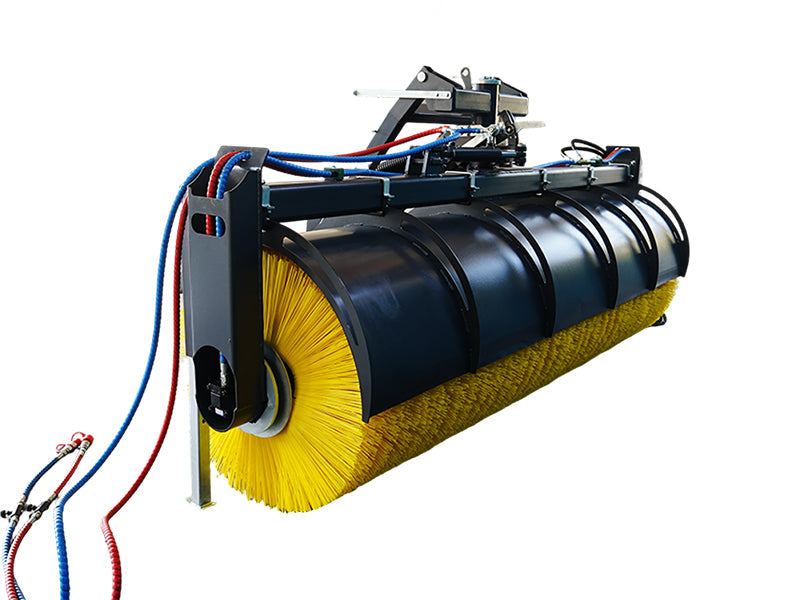 hydraulic angle broom sweeper tractor attachment for road cleanup