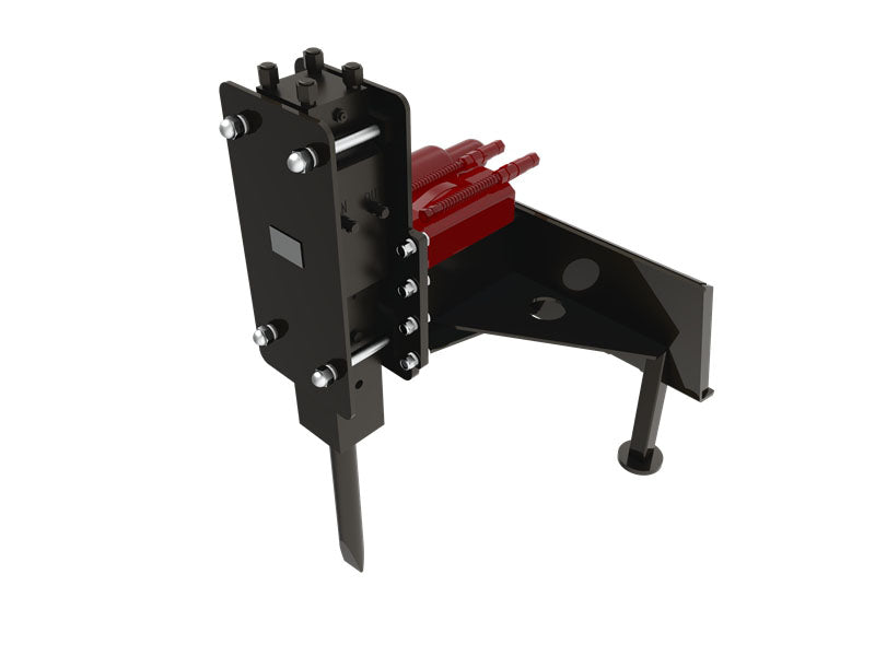 Skid Steer Hydraulic Breaker Attachment Vertical | Concrete & Rock Demolition 3-Tool S-VBH