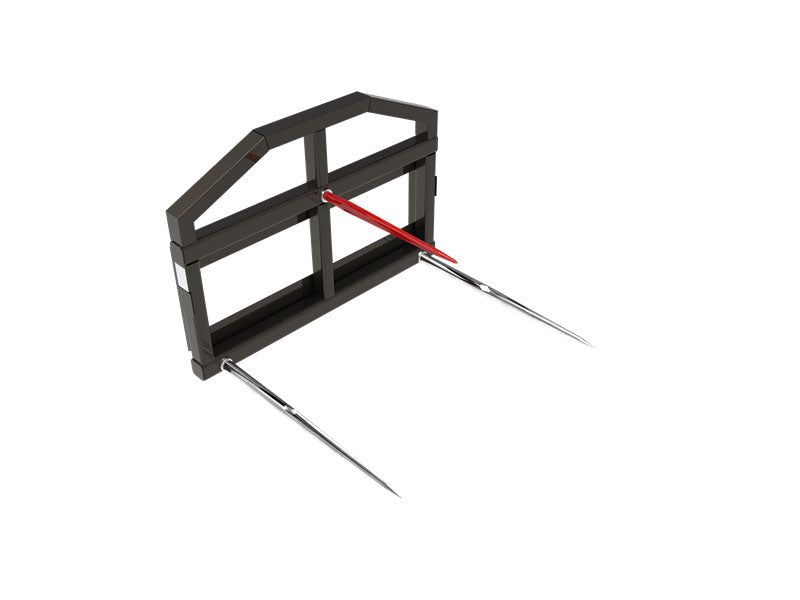 LANDYINDUS S-RBS1220 Skid Steer Quick Attach Round Bale Spear Frame | 2200 lb Dual Spear