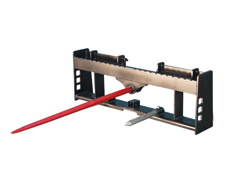 LANDYINDUS S-HBS2A Skid Steer Quick Attach 3-in-1 Pallet Fork, Hay Bale Spear & Receiver Hitch Combo