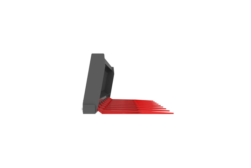 LANDYINDUS S-MF1830 Skid Steer Quick Attach Manure Fork | Heavy-Duty 9-Tine 72"/84" Silage Fork