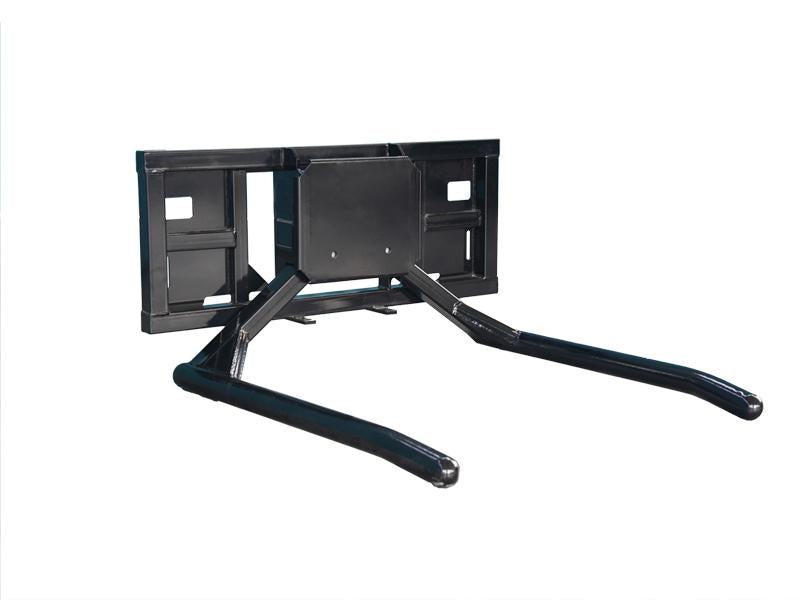 LANDYINDUS S-SBH Skid Steer Quick Attach Bale Lifter & Handler | 1000kg Roller Tube Silage Wrap Protection