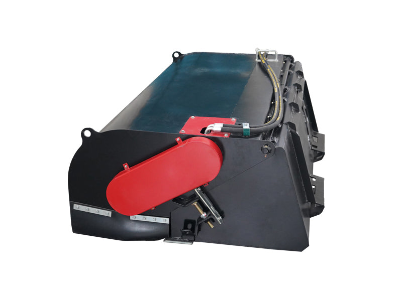 LANDYINDUS S-BB Skid Steer Hydraulic Box Broom Sweeper Bucket | Bidirectional 72"/83" Quick-Change Brush