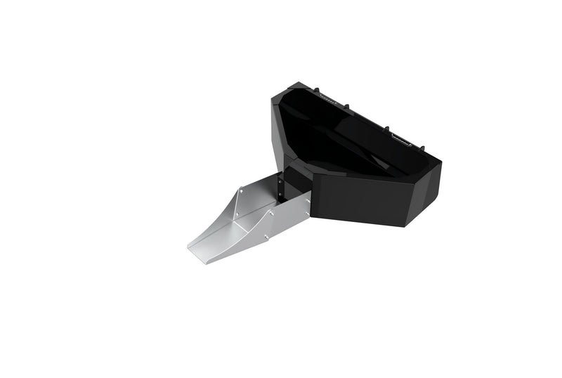 LANDYINDUS Skid Steer Concrete Bucket & Mud Hopper | 60" 900L Driveways & Sidewalks Quick Attach