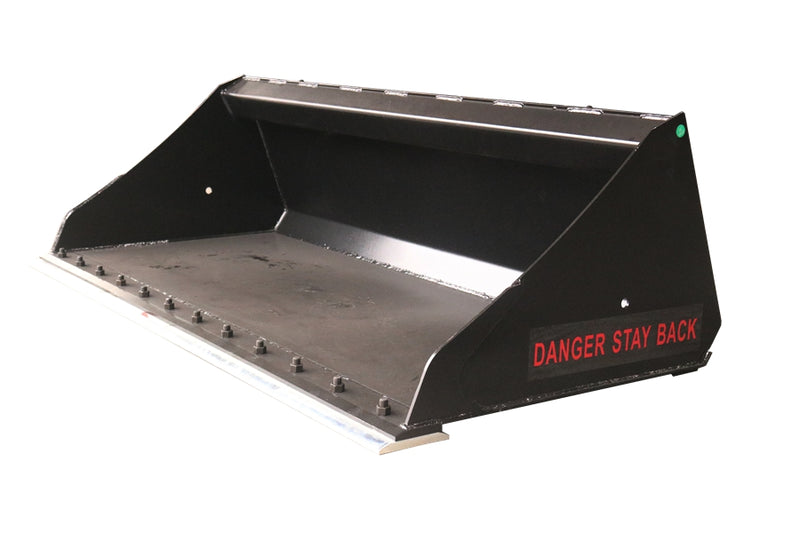 LANDYINDUS Skid Steer General Purpose Economy GP Bucket | 48" to 76" Up to 65HP Quick Attach