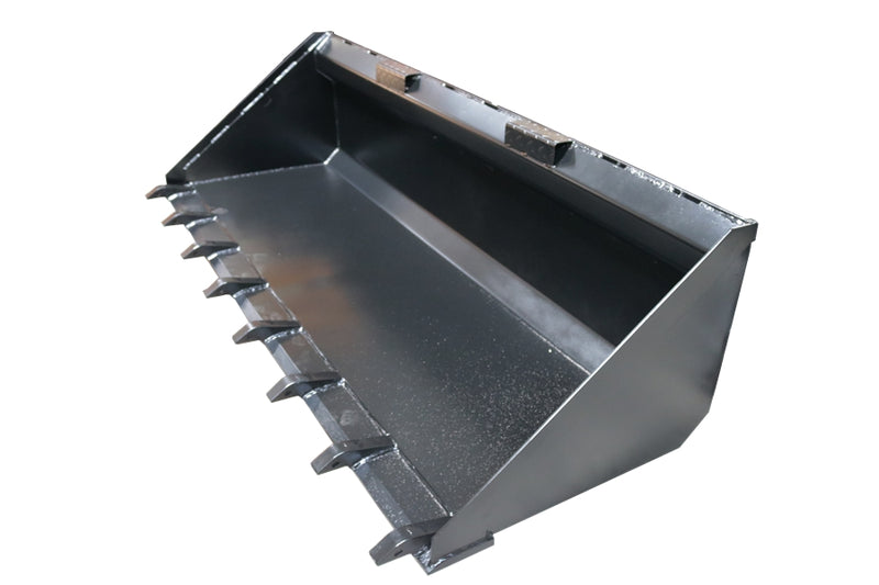 LANDYINDUS Heavy-Duty Skid Steer Tooth Bucket with Replaceable Teeth | 72" to 80" Quick Attach