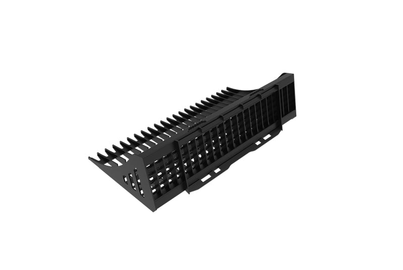 LANDYINDUS Heavy-Duty Skid Steer Rock Bucket | Flat Bar Design 72" to 96" Back Blading & Sand Sifting Quick Attach