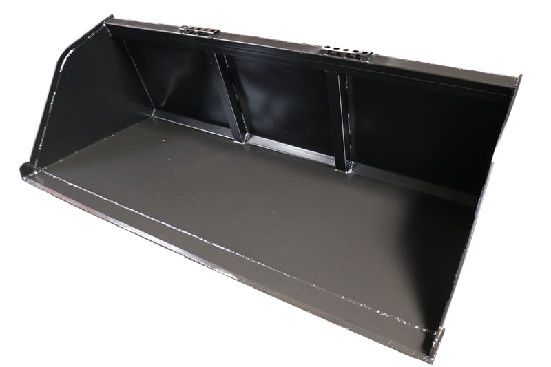 LANDYINDUS Skid Steer Snow & Mulch Bucket | High-Capacity 68" to 102" Multi-Purpose Snow, Dirt, Gravel & Mulch Quick Attach