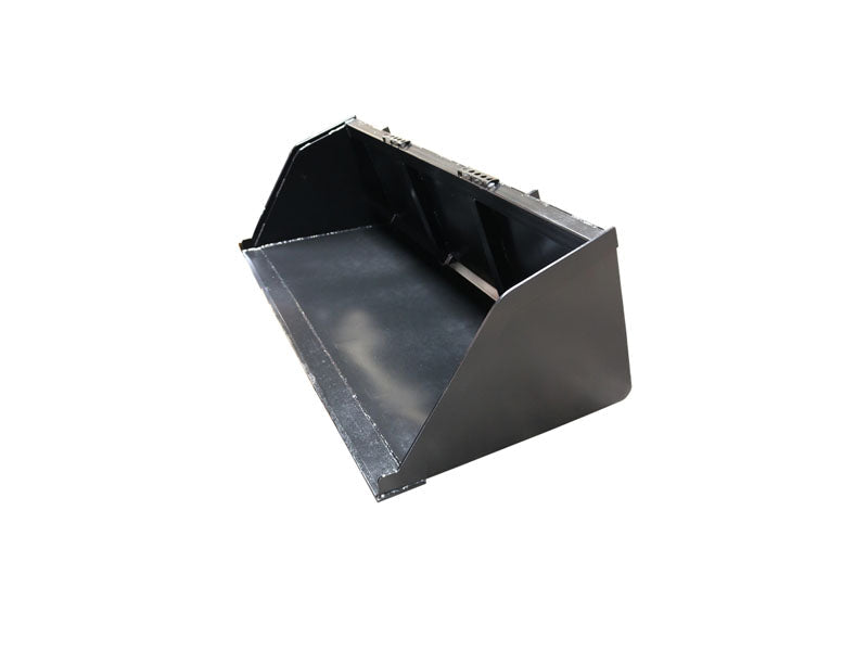 LANDYINDUS Skid Steer Snow & Mulch Bucket | High-Capacity 68" to 102" Multi-Purpose Snow, Dirt, Gravel & Mulch Quick Attach