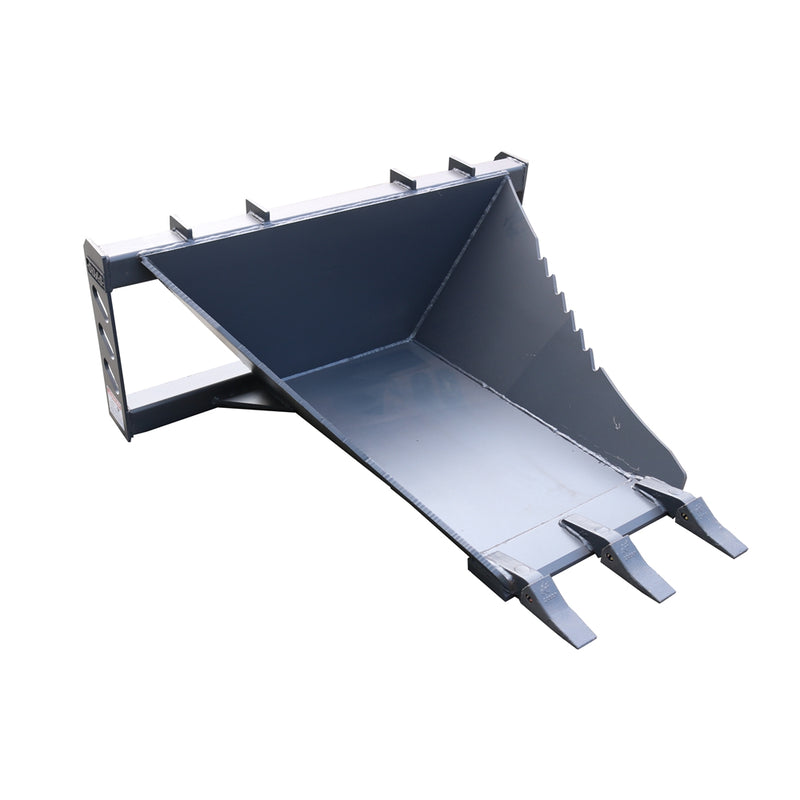 LANDYINDUS Heavy-Duty Skid Steer Stump Bucket | 45" Serrated Edge Stump Removal Root Cutting & Concrete Lifting Quick Attach