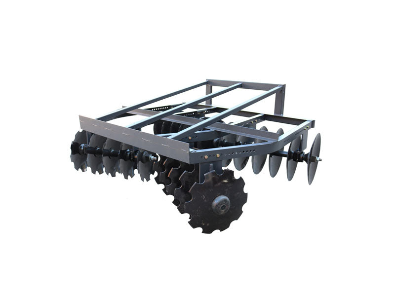 LANDYINDUS Heavy-Duty Skid Steer Disc Harrow Attachment | 96" 22-Blade Tilling & Weed Control Universal Skid Steers Quick Attach