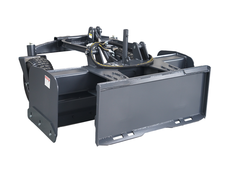 LANDYINDUS Skid Steer Box Blade Attachment | Hydraulic Grader Blade 63" 72" 80" Land Leveling & Grading Quick Attach