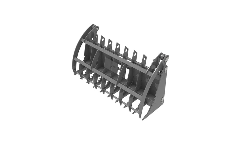 LANDYINDUS Heavy-Duty Skid Steer Root Grapple Rake Attachment | 64" & 72" Forestry Grapple Brush & Land Clearing Quick Attach