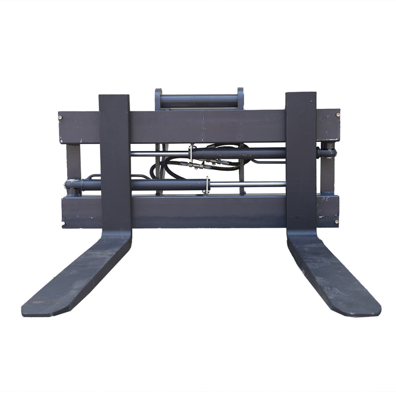 LANDYINDUS Hydraulic Adjustable Pallet Fork Attachment for Excavator | 1–18 Ton