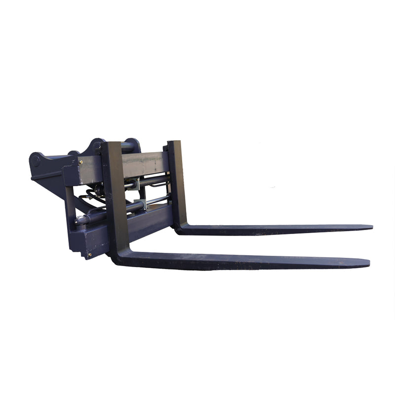LANDYINDUS Hydraulic Adjustable Pallet Fork Attachment for Excavator | 1–18 Ton