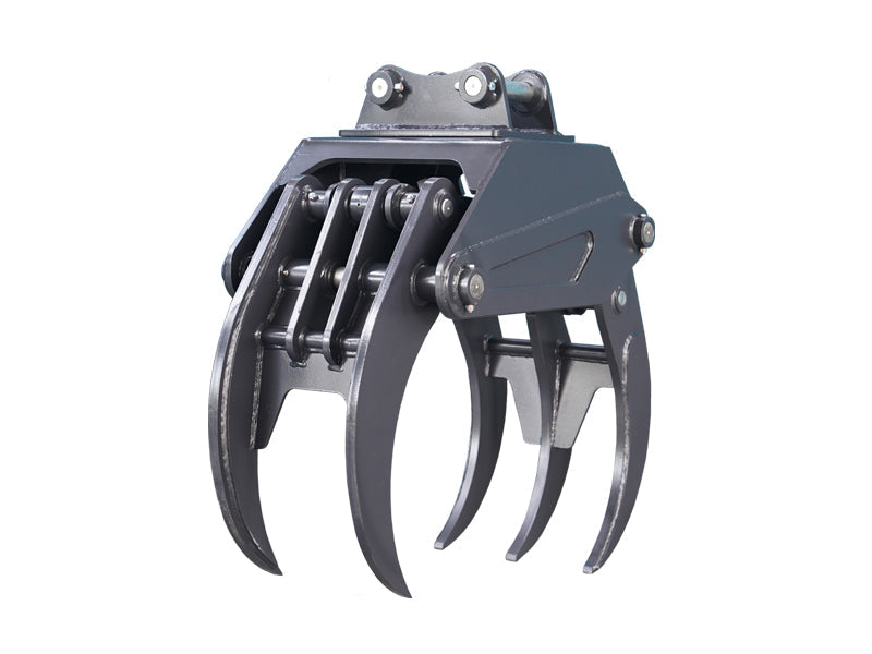 LANDYINDUS Hydraulic Five Finger Grapple for Excavator | 1–8 Ton | Timber Grab Attachment