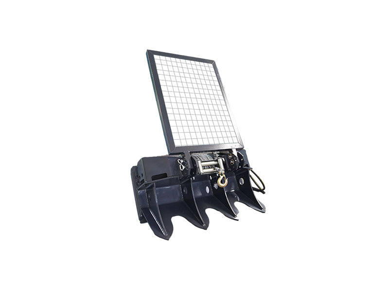 LANDYINDUS 6-Ton Hydraulic Logging Winch | Skid Steer Forestry Winch Attachment T-FW6T