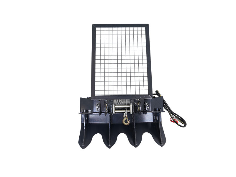 LANDYINDUS 6-Ton Hydraulic Logging Winch | Skid Steer Forestry Winch Attachment T-FW6T
