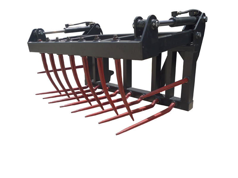 LANDYINDUS Hydraulic Power Silage Grab | Front Loader Tractor | Removable Tines