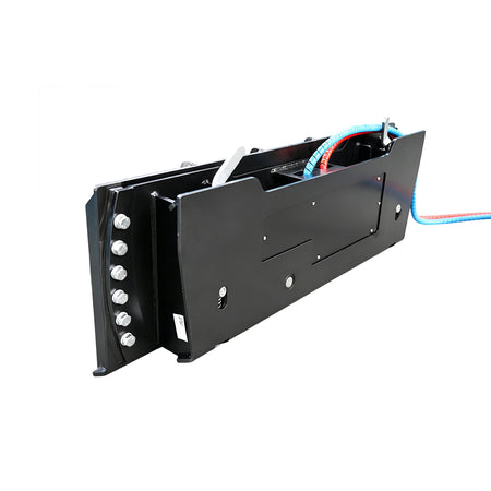 LANDYINDUS Skid Steer Hydraulic Tilt Mount Rotator Plate | 20° Left & Right | Universal Quick Attach