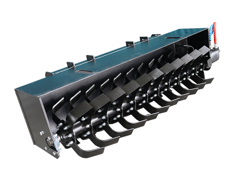 LANDYINDUS Skid Steer Hydraulic Rotary Tiller Attachment 72 Inch | Bi-Directional | Low Flow MP1140