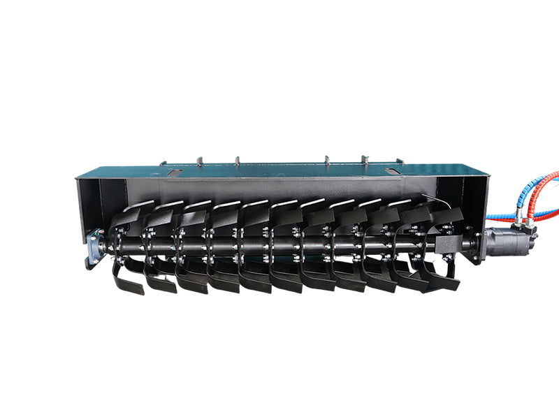 LANDYINDUS Skid Steer Hydraulic Rotary Tiller Attachment 72 Inch | Bi-Directional | Low Flow MP1140