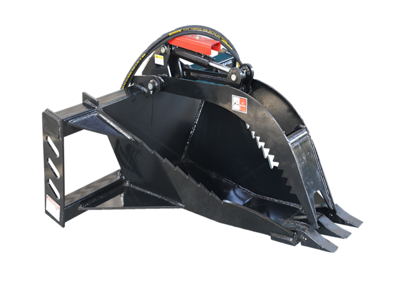LANDYINDUS Extreme Duty Skid Steer Stump Bucket Grapple | Root Removal | 45 Inch | MP1140 Universal Quick Attach