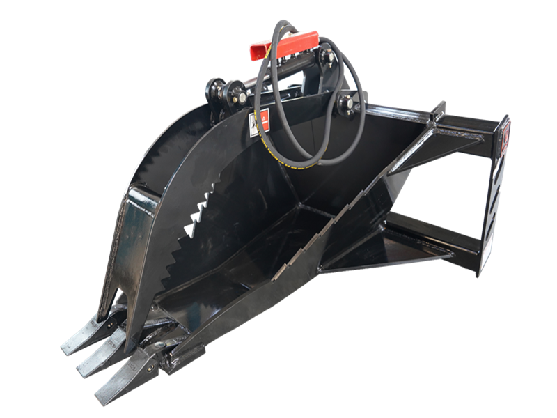 LANDYINDUS Extreme Duty Skid Steer Stump Bucket Grapple | Root Removal | 45 Inch | MP1140 Universal Quick Attach
