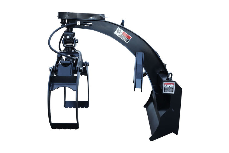 LANDYINDUS Skid Steer Log Grapple | 360° Hydraulic Rotation | 1,360kg SWL | Heavy Duty | MP1140 Universal Quick Attach