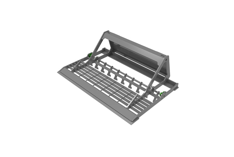 LANDYINDUS 64 Inch Heavy Duty Skid Steer Leveling Bar | Grading Scarifier | Dual Cutting Edge | ASV1100 Quick Attach