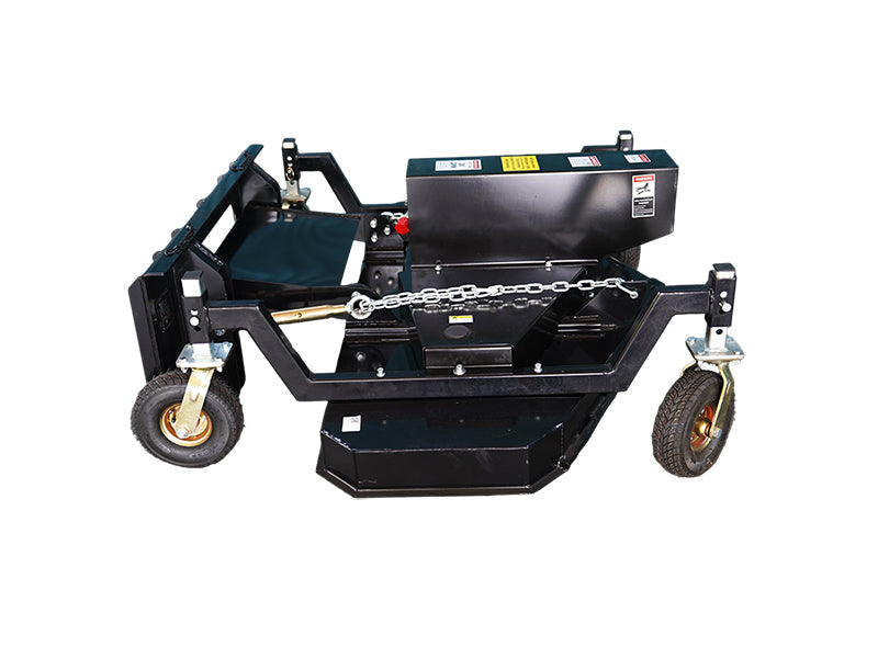 LANDYINDUS 65" Hydraulic Finishing Mower Skid Steer Attachment | 3-Blade | 4-Wheel Terrain Following | Pasture & Large Acreage | MP1140