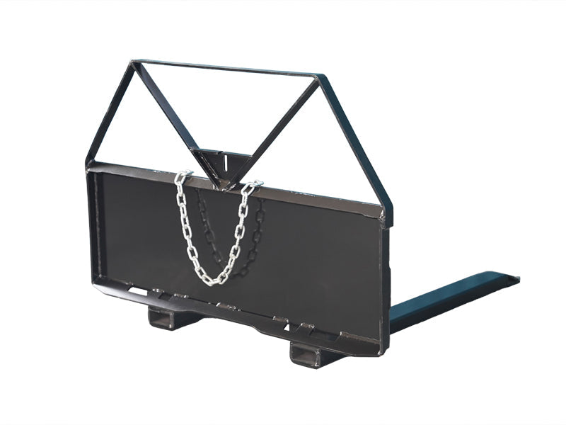 LANDYINDUS 46" Economy Skid Steer Pallet Forks | 1,200kg SWL | Tow Hitch | Chain Tie-Down | MP1140 Universal Quick Attach