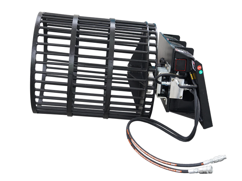LANDYINDUS Skid Steer Rotary Drum Rock Picker | Hydraulic Soil Separation | 408kg / 907kg | 2" Auto-Sieve | MP1140
