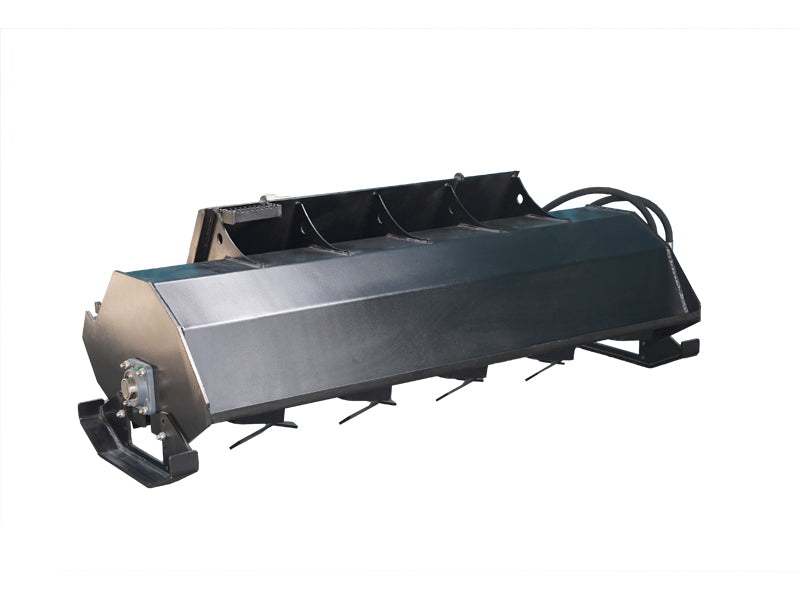 LANDYINDUS 72" Skid Steer Rotary Tiller | Bi-Directional | 36 Double-Edge Replaceable Tines | Adjustable Depth Shoes | Direct Drive | MP1140