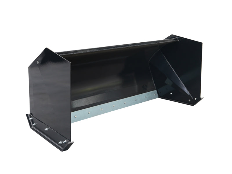 LANDYINDUS Skid Steer Snow Pusher | 84"–120" | Containment Design | Rubber Cutting Edge | 5mm Plate | Commercial Grade | MP1140