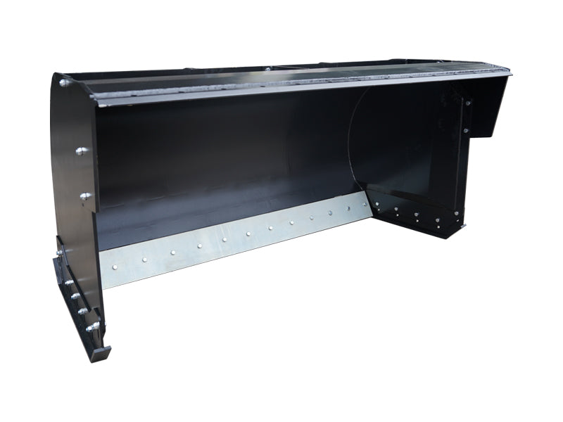 LANDYINDUS Skid Steer Trip Edge Snow Pusher | Curved Moldboard | Pullback | 84"–108" | 5mm Plate | Commercial Grade | MP1140