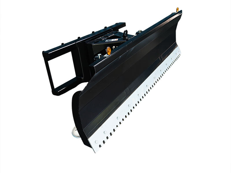 LANDYINDUS Skid Steer Hydraulic Angle Snow Blade & Dozer Blade | ±30° | 72" or 84" | 2-in-1 Snow & Grading | MP1140