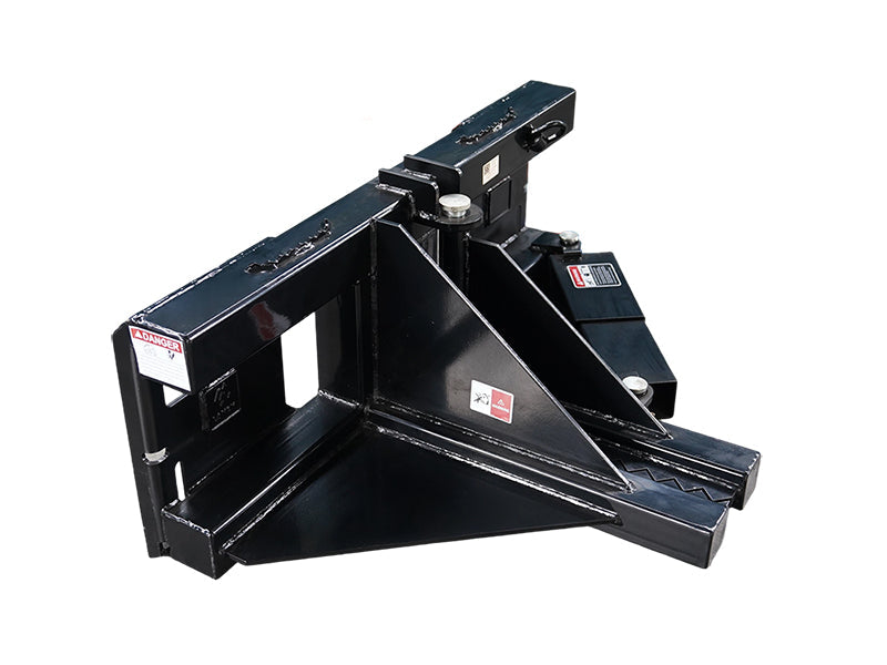LANDYINDUS Skid Steer Hydraulic Tree & Fence Post Puller | 1,360kg Clamping Force | 24mm Hardened Teeth | 0–300mm | MP1140