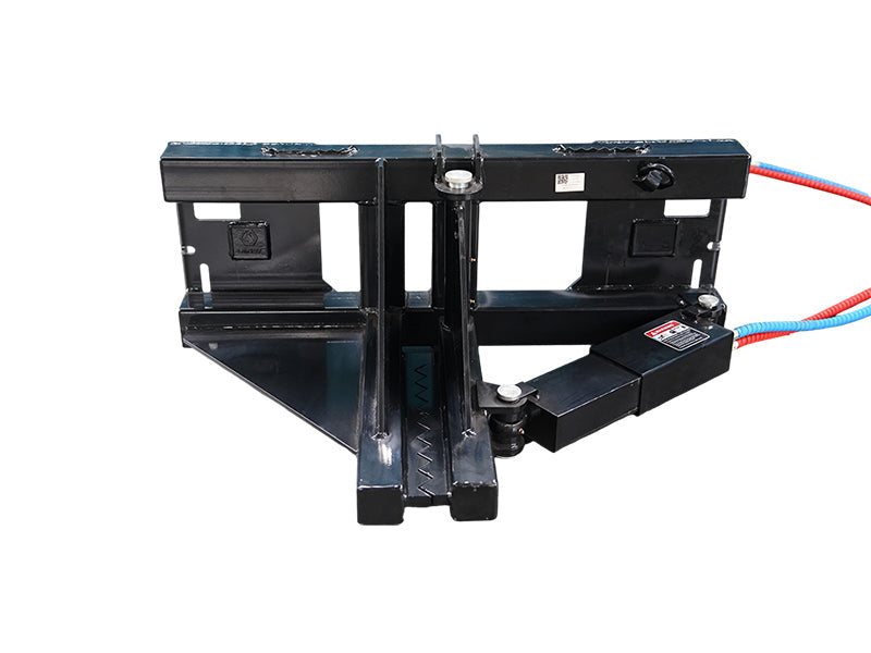 LANDYINDUS Skid Steer Hydraulic Tree & Fence Post Puller | 1,360kg Clamping Force | 24mm Hardened Teeth | 0–300mm | MP1140