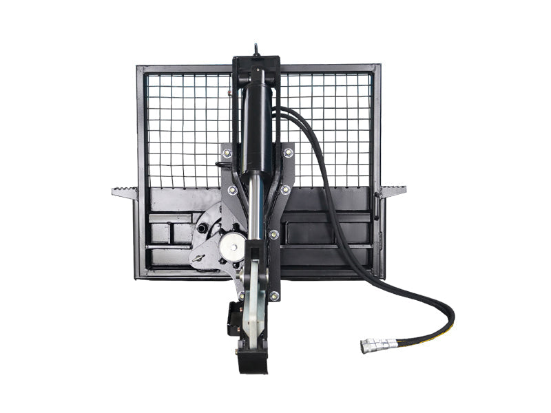 LANDYINDUS Skid Steer Rotating Tree Shear | 3-Position Head 0/45/90° | AR400 Blades | 300mm Max Cut | Land Clearing | MP1140