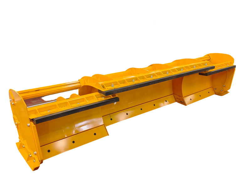 LANDYINDUS 84"–144" Skid Steer Snow Pusher | Hydraulic Expandable Moldboard | Cab-Controlled Width | 875kg Heavy Duty | MP1140