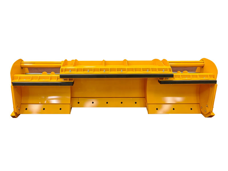 LANDYINDUS 84"–144" Skid Steer Snow Pusher | Hydraulic Expandable Moldboard | Cab-Controlled Width | 875kg Heavy Duty | MP1140